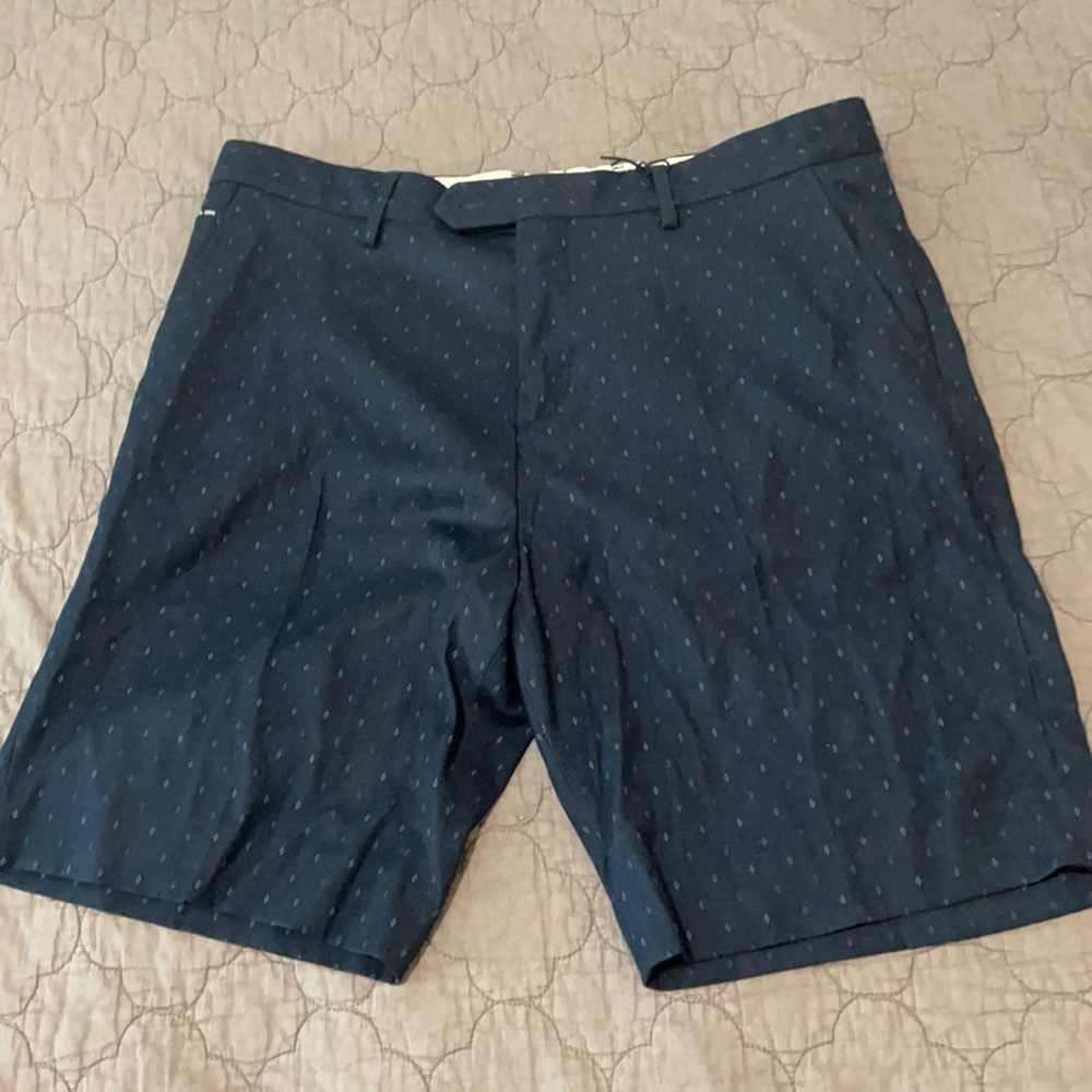 Scotch and Soda Men’s Navy Pattern Shorts
